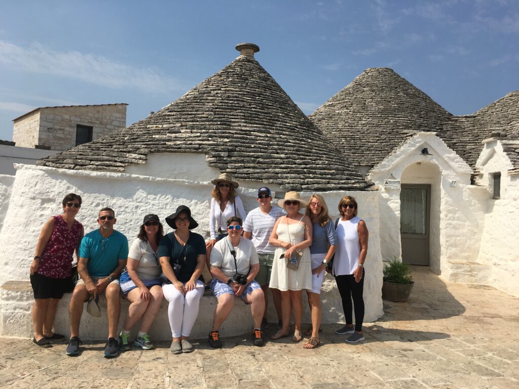 The trulli homes in Alberobello, during a hot summer day. A UNESCO site. 