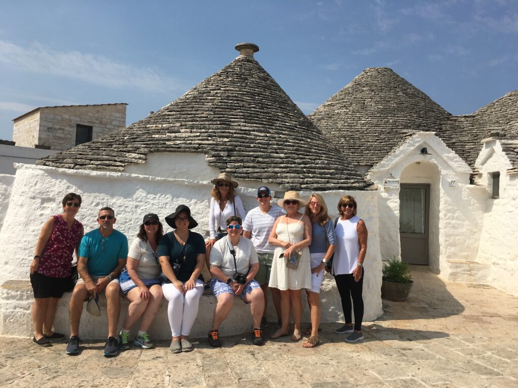 The trulli homes in Alberobello, during a hot summer day. A UNESCO site.
