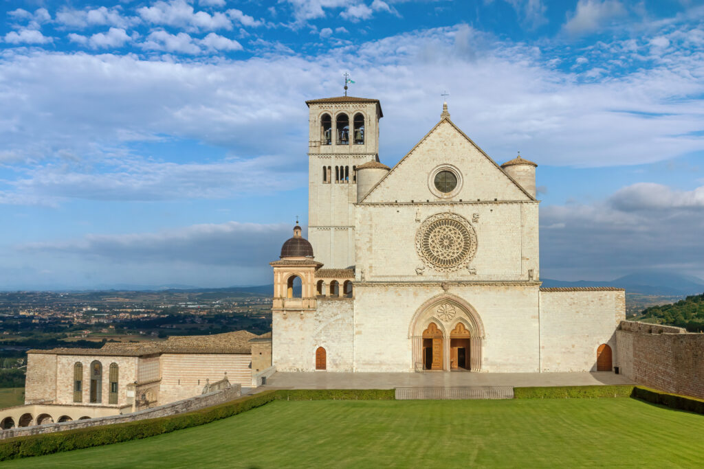 The main entrance to the Basilica of San Francis. 