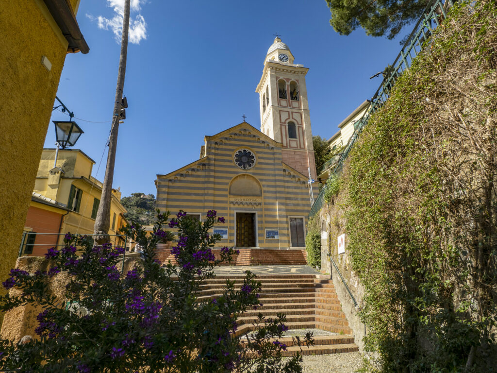 The church of St. Martino in Portofino.