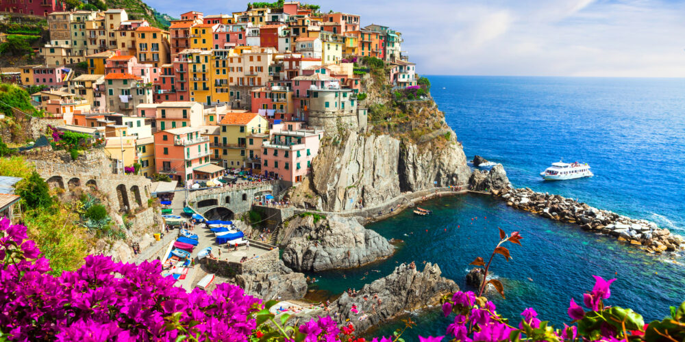 Beautiful Ligurian villages " cinque terre" - popular touristic attraction
