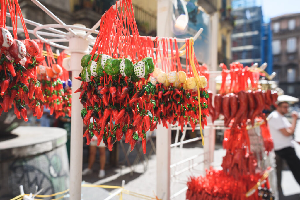 The horn is a typical souvenir from Naples. 