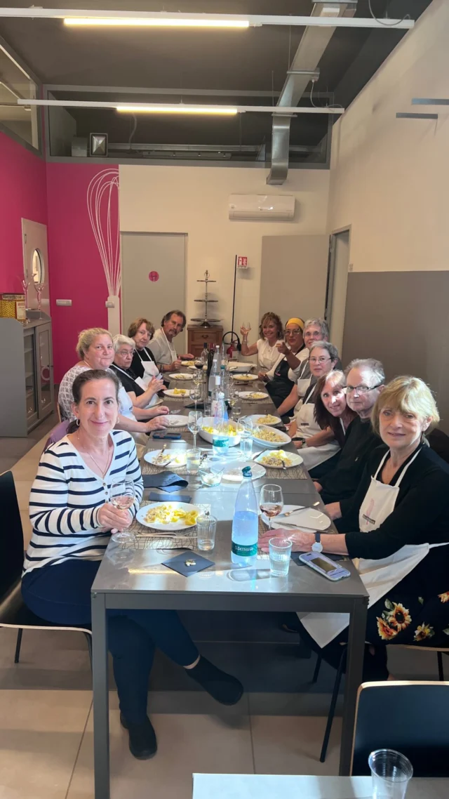🇮🇹 Rolling Up Our Sleeves and Making Pasta in Bologna! 🍝❤️

Today was all about one of Emilia-Romagna’s most beloved culinary traditions: making fresh pasta by hand! Our wonderful group spent the day learning the art of traditional pasta making, a skill that has been passed down from generation to generation for centuries. Here in Emilia-Romagna, handmade pasta is serious business, and today we discovered firsthand just how much patience, practice, and technique go into creating the perfect pasta! We rolled up our sleeves, got our hands into the flour and eggs, and learned the proper methods for mixing, kneading, and rolling fresh pasta dough using nothing more than a traditional wooden rolling pin. The goal? To roll the dough so thin that you could practically read a newspaper through it! We learned to make beautiful Tagliatelle, delicious filled Tortelloni, while discovering the secrets behind some of the region’s famous recipes. And, of course, the best part came at the end, when we all sat down together to enjoy the fruits of our labor! Our handmade pasta was served alongside a delicious spinach salad, dessert, and wonderful local wines. 🍷 There’s something incredibly satisfying about sitting around a table enjoying a meal you’ve prepared with your own hands, especially when you’re surrounded by wonderful people in the heart of Italy’s culinary capital. Days like today are exactly what our Lazy Italian Culinary Adventures are all about: experiencing authentic Italian traditions, learning new skills, sharing plenty of laughs, and making memories that last long after the trip is over. 

Another delicious day in Bologna, and I think we may have a few new pasta-making experts in our group! 🇮🇹🍷